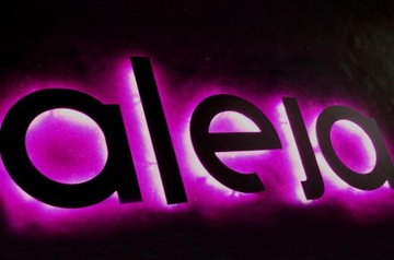 БУКВЫ, светящиеся цветами, эффект HALO, ПРОИЗВОДИТЕЛЬ, 60 см