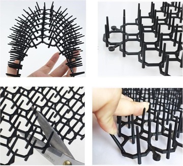 СЕТКА С КОЛОСАМИ 30Х200СМ КОВРИК ОТПУХАЮЩИЙ КОШЕК БАРЬЕР ЧЕРНЫЙ 2ШТ.