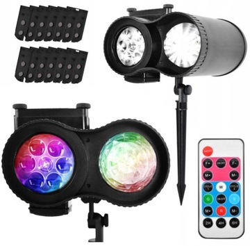 РОЖДЕСТВЕНСКИЙ ЛАЗЕРНЫЙ ПРОЕКТОР ДЛЯ ДОМА, 12 МОТИВОВ