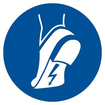 Nakaz stosowania obuwia antystatycznego PCV 21x21