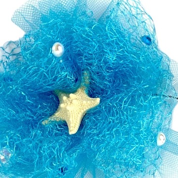 Комплект: НАряд ВОЛШЕБНОЙ РУСАЛКИ, СИНЯЯ юбка из тюля, повязка на голову Ариэль.