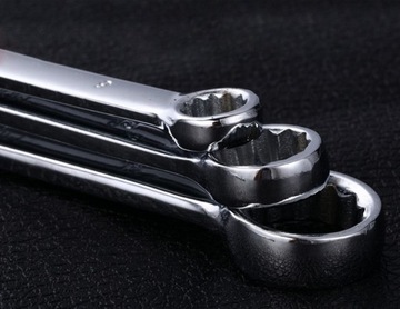 НАБОР КОМБИНИРОВАННЫХ КЛЮЧЕЙ 14 ШТ. ОТКРЫТЫЕ КЛЮЧИ CRV 8-24 мм В КОРПУСЕ