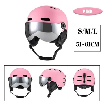Zimowy kask narciarski wiatroszczelny kask snowboardowy z goglami kask mot