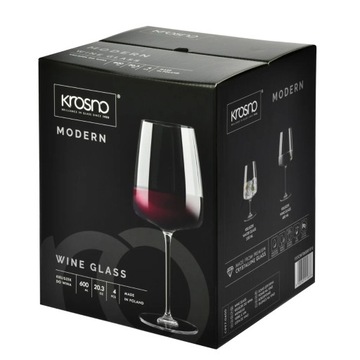 4 x Бокал для вина Modern 600 мл КРОСНО