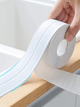 ВОДОНЕПРОНИЦАЕМАЯ САМОКЛЕЯЩАЯСЯ ЛЕНТА ПВХ ДЛЯ КУХНИ, ВАННОЙ, ВАННЫ, УМЫВАЛЬНИКА, РАКОВИНЫ