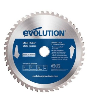 Piła Tarcza widiowa TCT do stali EVOLUTION 230mm