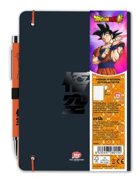 Блокнот A5 92k Dragon Ball Goku со светящейся ручкой