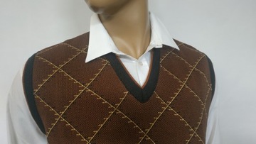 Sweter bezrękawnik szpic roz. XL, XXL MAX SHELDON