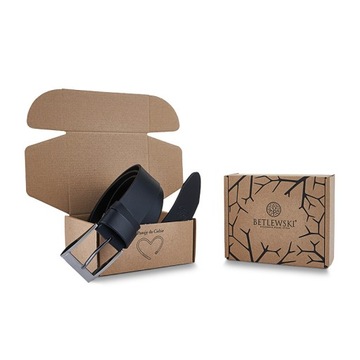 Ремень кожаный SPLIT40 черный 120-135 см