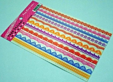 TAŚMA KLEJĄCA NAKLEJKI KOLOROWE SAMOPRZYLEPNE