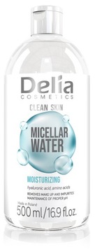 DELIA Nowość! Nawilżający, wegański płyn micelarny Clean Skin, 500ml