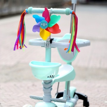 2 ШТ. ДЕТСКИЙ ВЕЛОСИПЕД ДЕКОР ЦВЕТНАЯ ЛЕНТА ВЕТРЯНАЯ МЕЛЬНИЦА УКРАШЕНИЕ ДЛЯ ДЕТЕЙ BO
