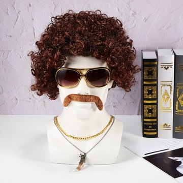 Disco Garnitur Męski Zestaw Męskie peruki Lata 80. Kostiumy Lata 70