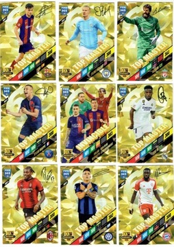 FIFA 365 2024 PANINI - KOMPLET 9 KART TOP MASTER