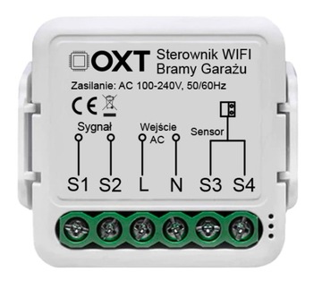 Moduł OXT do bramy garażu bez sensora WiFi TUYA
