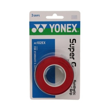 OWIJKI ZEWNĘTRZNE YONEX SUPER GRAP RED WINE 3 SZT
