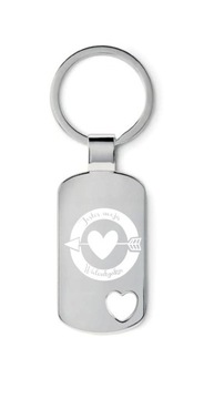 Breloczek SERDUSZKO na WALENTYNKI z GRAWEREM