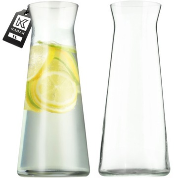 2x ЛИМОНАДНЫЙ ГРАФИН СТЕКЛЯННЫЙ КУВШИН ОБЪЕМОМ 1 Л