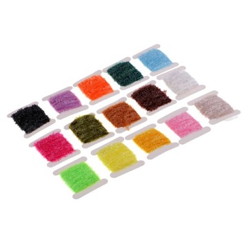 15 kart Multi Colors Tinsel Chenille Fly Fishing