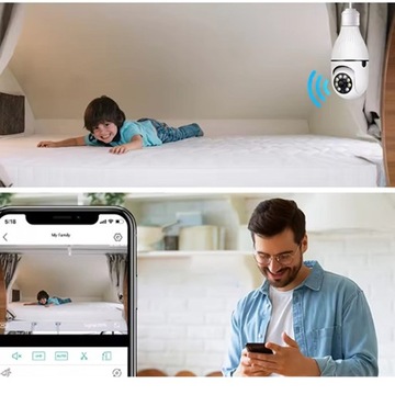 WIFI IP SMART HD 1080P КАМЕРА С ФУНКЦИЕЙ НОЧНОГО ВИДЕНИЯ 355° БЕЛАЯ