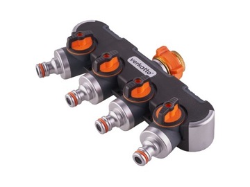VERKATTO Rozgałęziacz poczwórny do kranu 3/4”(1/2”