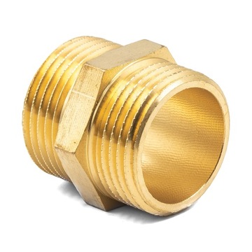 ЛАТУННЫЙ НИППЕЛЬ 1 ДЮЙМ, ПРОЧНАЯ ЛАТУНЬ!