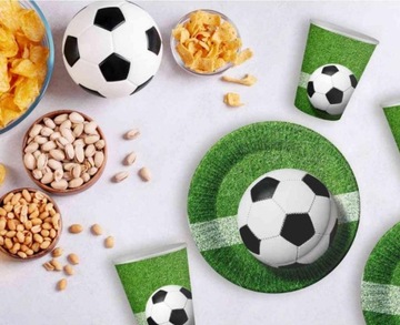 Тарелки бумажные 18 см Футбол 6 шт.