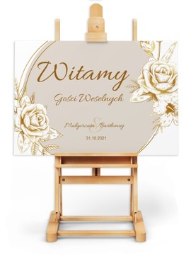 PLAKAT WESELNY ŚLUBNY 50x70cm personalizowany