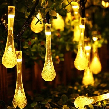 СОЛНЕЧНАЯ САДОВАЯ САДОВАЯ КАПЛЯ ВОДЫ 20 светодиодов