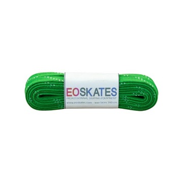 WOSKOWANE SZNURÓWKI DO ROLEK EO SKATES 160CM ZIELONE