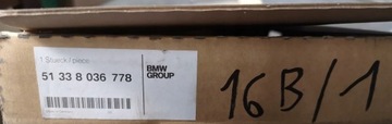 BMW OE 51 33 8 036 778 LIŠTA DVEŘE PRAVÝ PŘEDNÍ