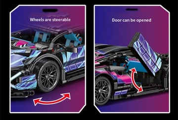 Конструкторы спортивных автомобилей с дистанционным управлением, элементы RC 1280