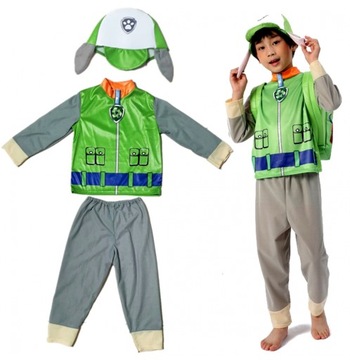 STRÓJ PRZEBRANIE KOSTIUM ROCKY PSI PATROL ROZM 110/116 ZIELONY