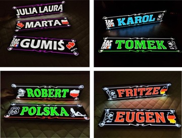 НАЗВАНИЕ ГРУЗОВИКА СО СВЕТОДИОДНОЙ ПОДСВЕТКОЙ И НАЗВАНИЕМ XL