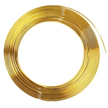 LISTWY OZDOBNE LISTWA CHROM TAŚMA ZŁOTA GOLD 12 MM