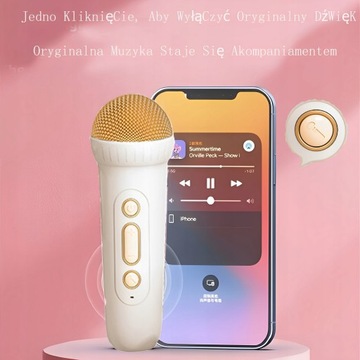 БЕСПРОВОДНОЙ КАРАОКЕ-МИКРОФОН, ДИНАМИК BLUETOOTH