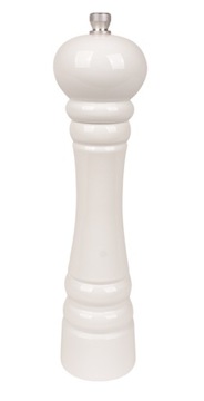 MŁYNEK 24CM BIAŁY LAKIEROWANY DO PIEPRZU SOLI