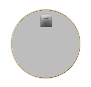 КРУГЛОЕ ЗОЛОТОЕ ЗЕРКАЛО 80 УЗКАЯ АЛЮМИНИЕВАЯ РАМКА LOFT