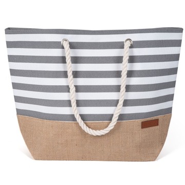 TORBA PLAŻOWA HEYO MIEJSKA SHOPPER NA PLAŻĘ PIKNIK ZAPINANA DUŻA