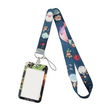 Держатель учетных данных, аниме-значки, ремешок для ключей с изображением лисы, автомобильный брелок, персонализация