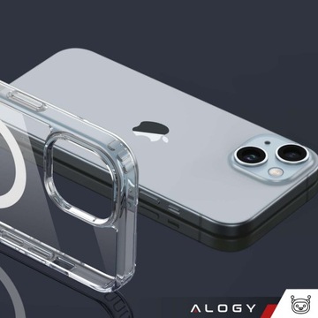 ЧЕХОЛ ДЛЯ IPHONE 15 PLUS MAG SAFE CASE SHOCK CLEAR ALOGY + СТЕКЛО