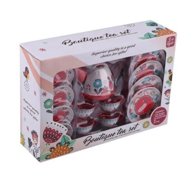 БОЛЬШОЙ ЧАЙНЫЙ НАБОР ЦВЕТОВ ПОДНОС ТАРЕЛКИ ЧАШКИ КУХОННЫЙ НАБОР