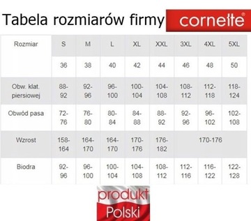 Damska koszula nocna cornette 484 britney M / 38 Czerwony