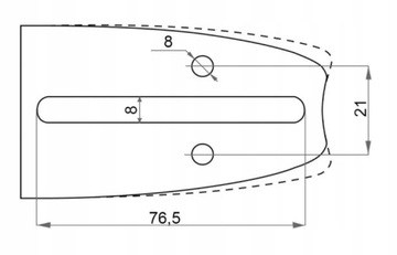 PROWADNICA 40 16/325/1,5 PIŁY HUSQVARNA 2xŁAŃCUCH