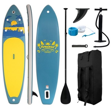 DESKA SUP POMPOWANA PADDLE BOARD WIOSŁO KAJAK DO PŁYWANIA 335cm