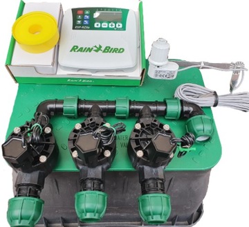 Zestaw automatycznego nawadniania Rain Bird 3 sekcje + Sterownik TM2
