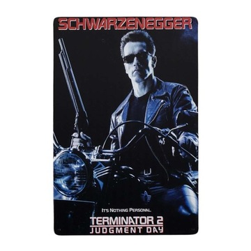 Plakat Tabliczka ozdobna metalowa retro TERMINATOR