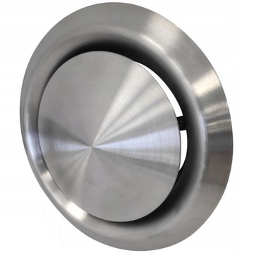 Анемостат, приточно-вытяжной клапан, 100 мм, ХРОМ