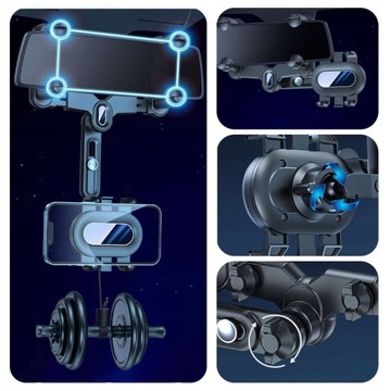 АВТОМОБИЛЬНЫЙ ДЕРЖАТЕЛЬ ТЕЛЕФОНА НА ЗЕРКАЛО ЗАДНЕГО ОБЗОРА