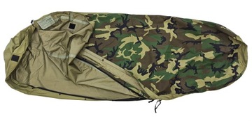 wojskowy pokrowiec NA ŚPIWÓR BIvy Cover GORETEX WOODLAND oryg. US ARMY LUX